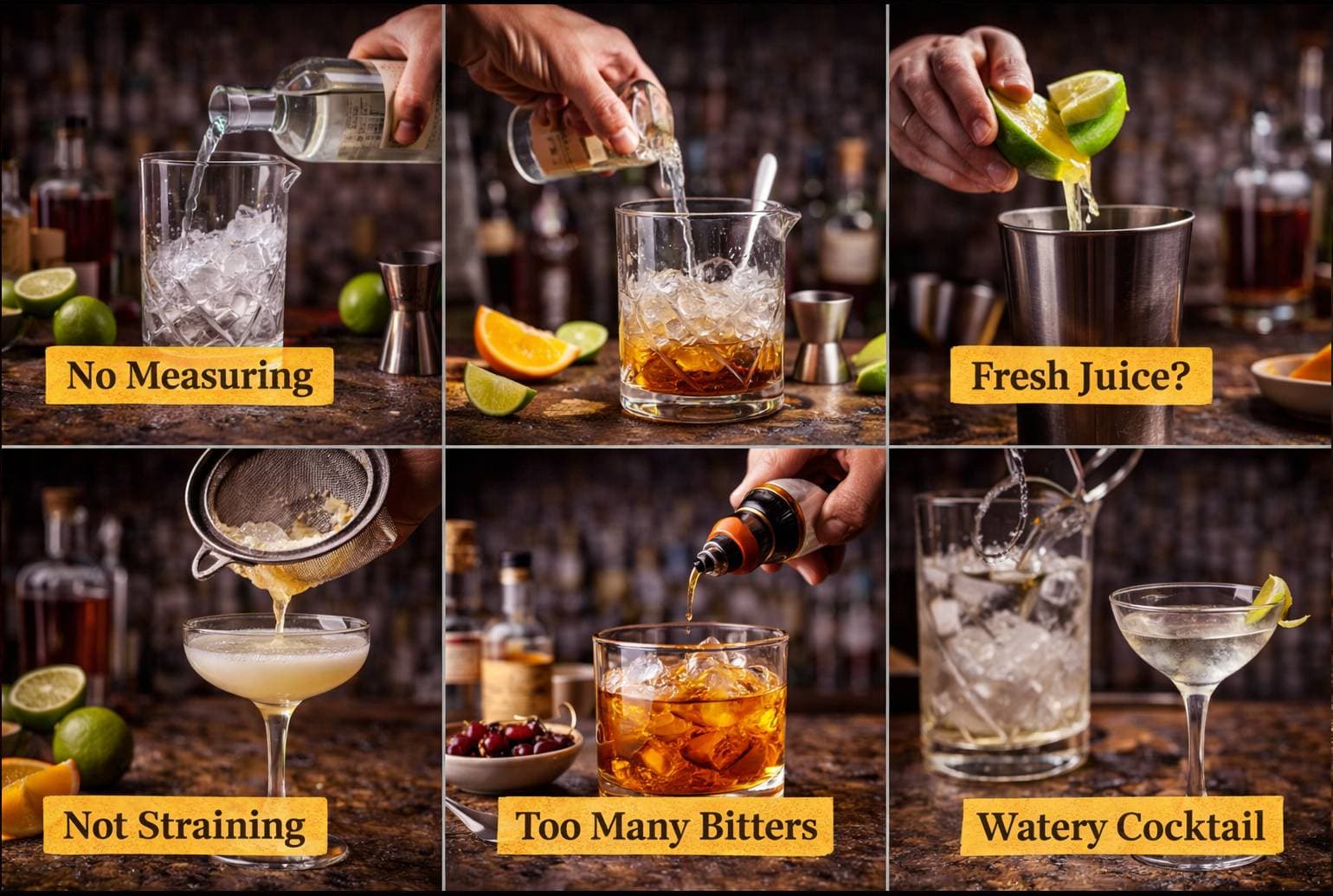 5 Errores de Coctelería que Todo Principiante Comete (Y Cómo Corregirlos)