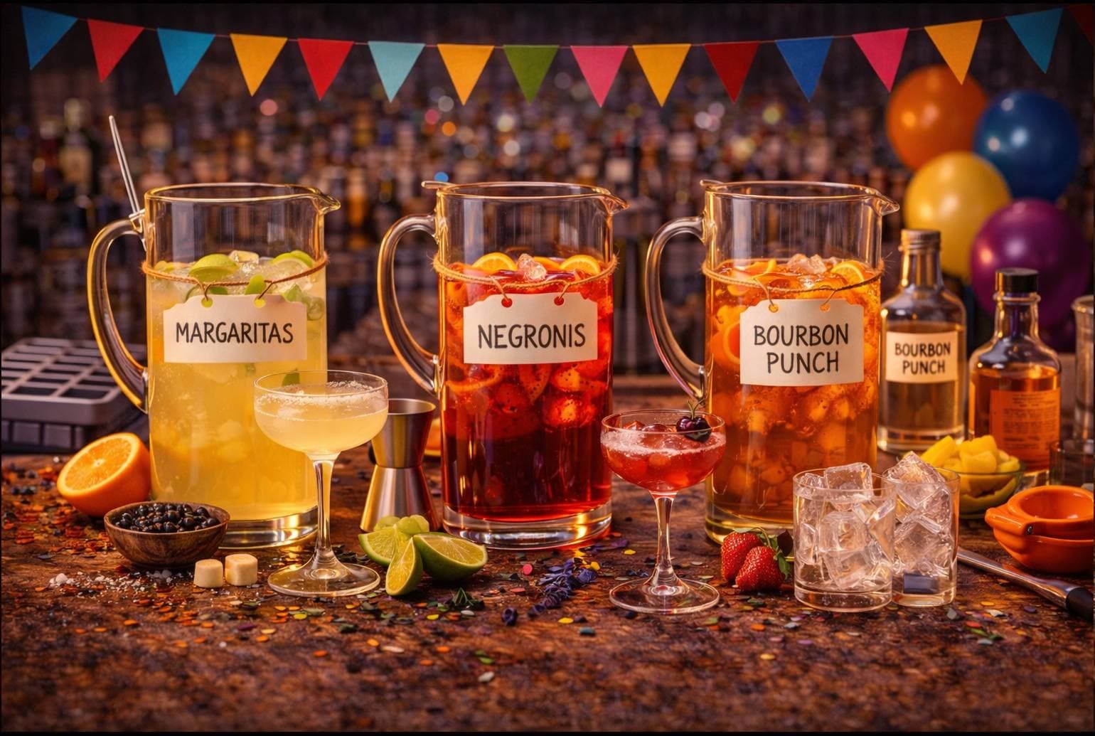 Cómo Hacer Cócteles para una Fiesta Sin Perder la Cordura