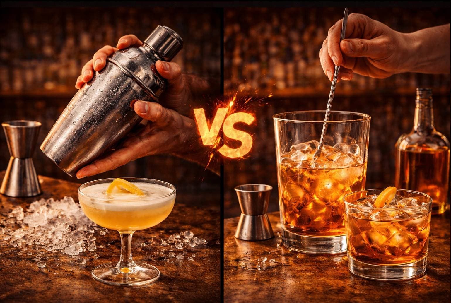 Die Wissenschaft der Verdünnung — Warum Schütteln und Rühren unterschiedliche Drinks ergeben