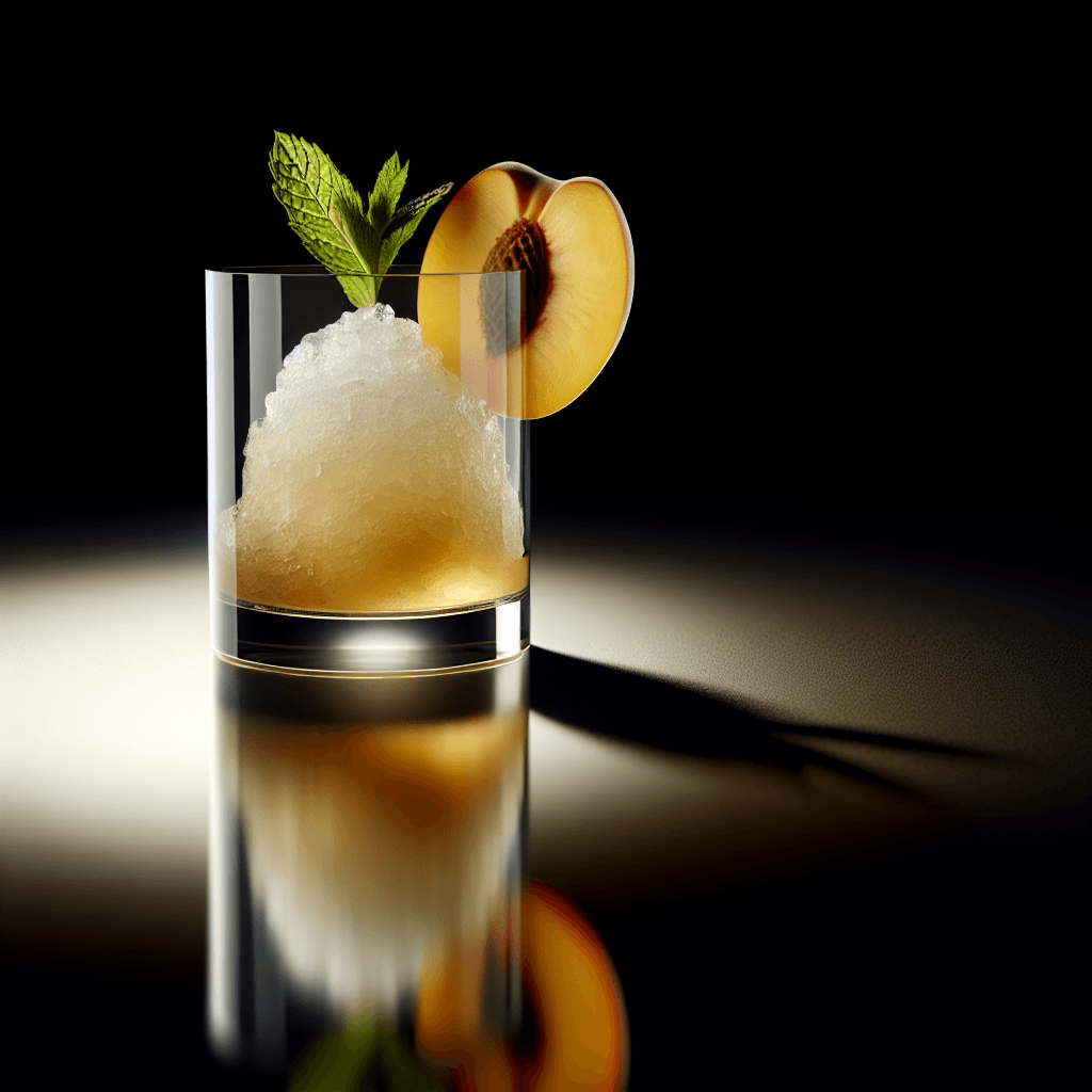 Frozen Peach Julep cocktail
