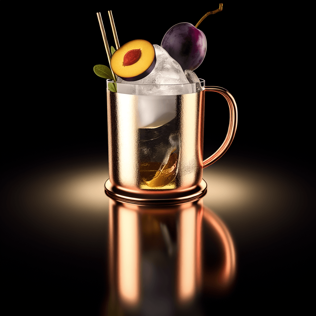 Frozen Plum Mule cocktail