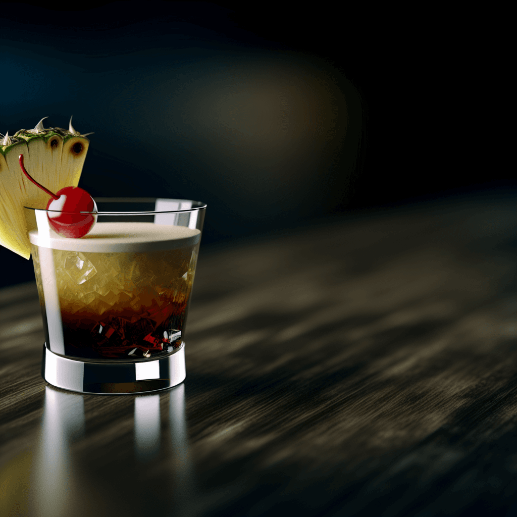 Jungle Bird cocktail served in a rocks