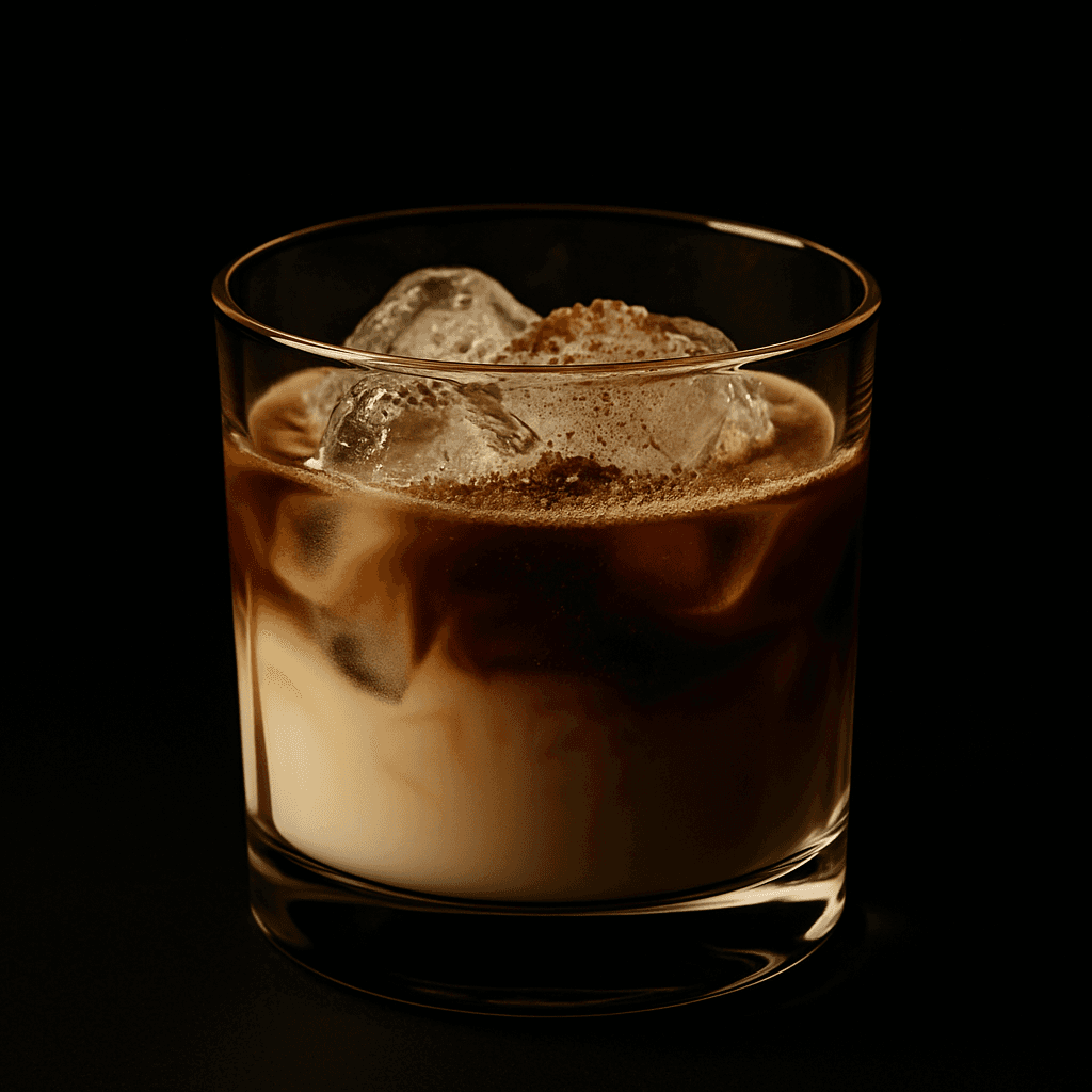 White Russian cocktail served in a rocks