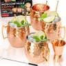 Benicci Moscow Mule Copper Mugs (Set of 4)