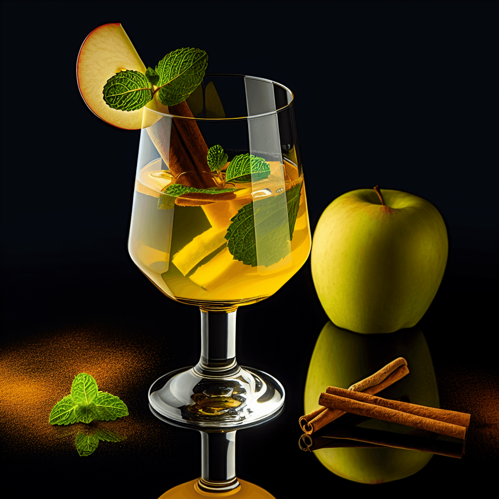 Bright Apple Swizzle cocktail