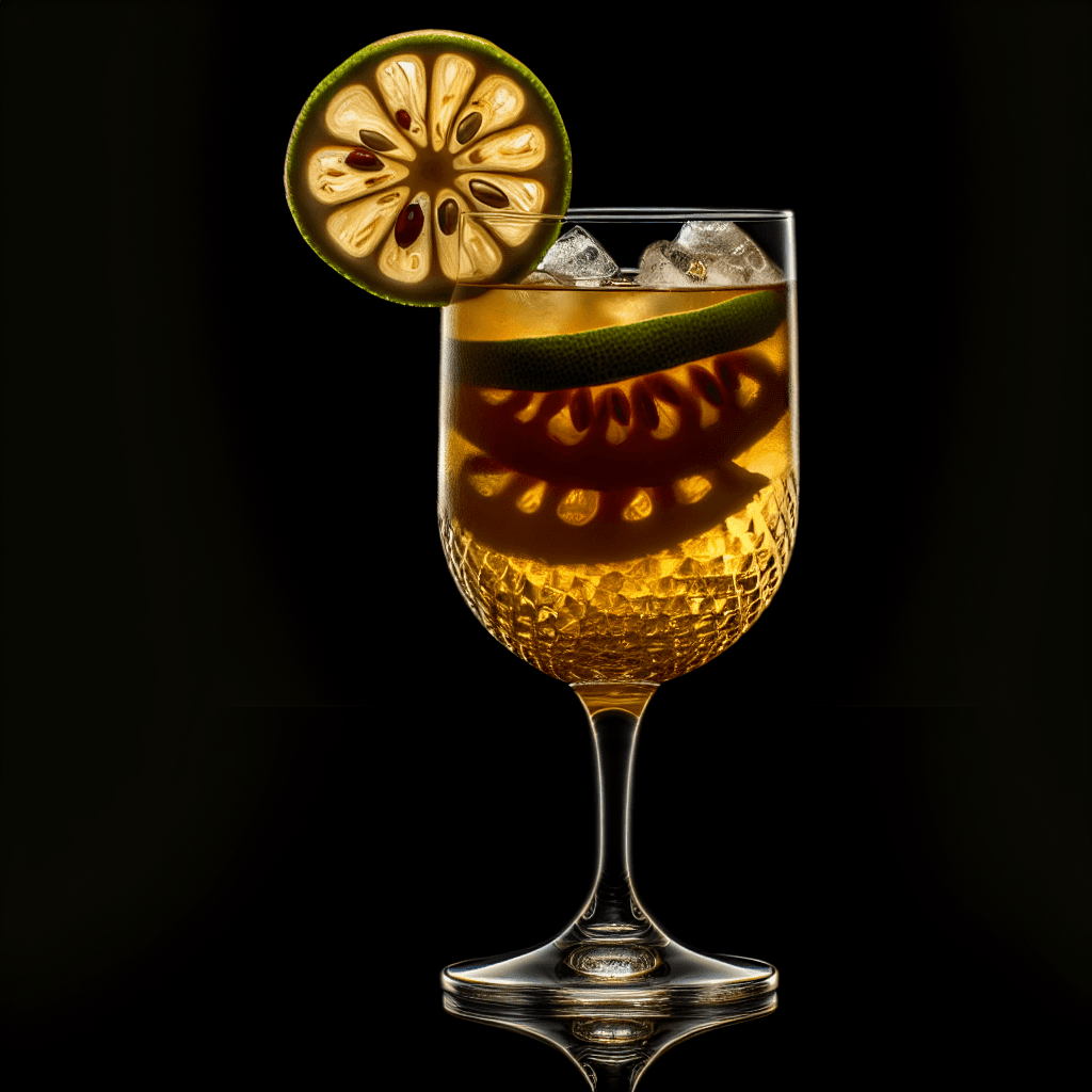 Bronze Jackfruit Fizz cocktail