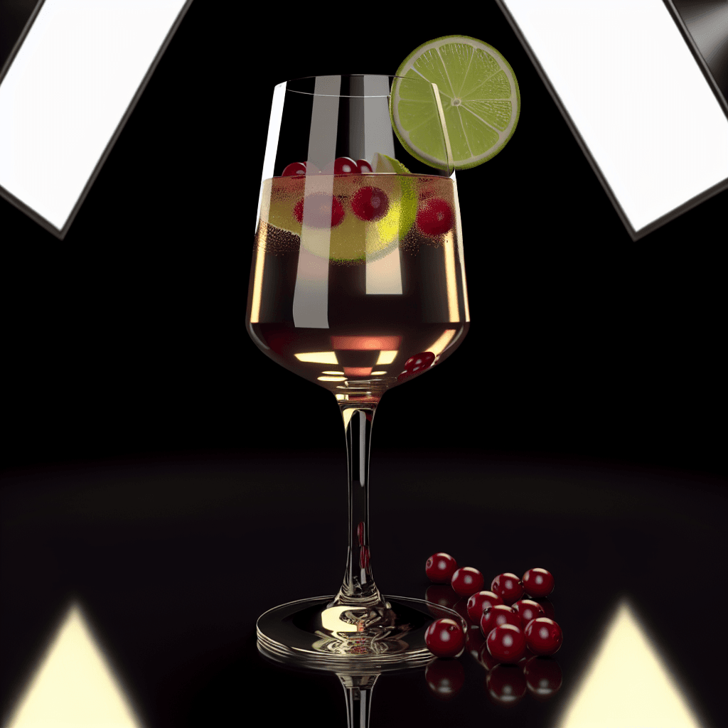 Cranberry Gin and Tonic cocktail