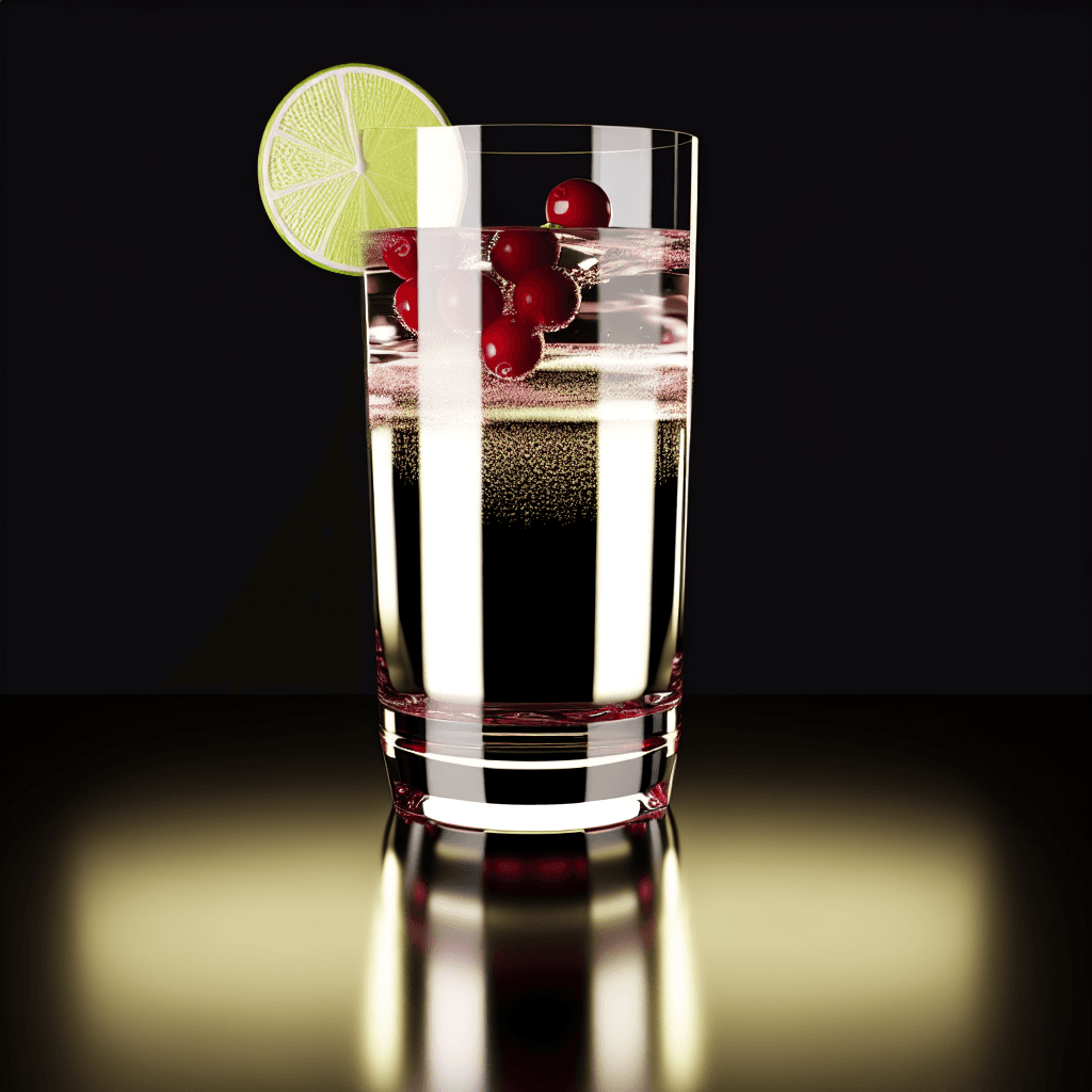 Cranberry Gin Fizz cocktail