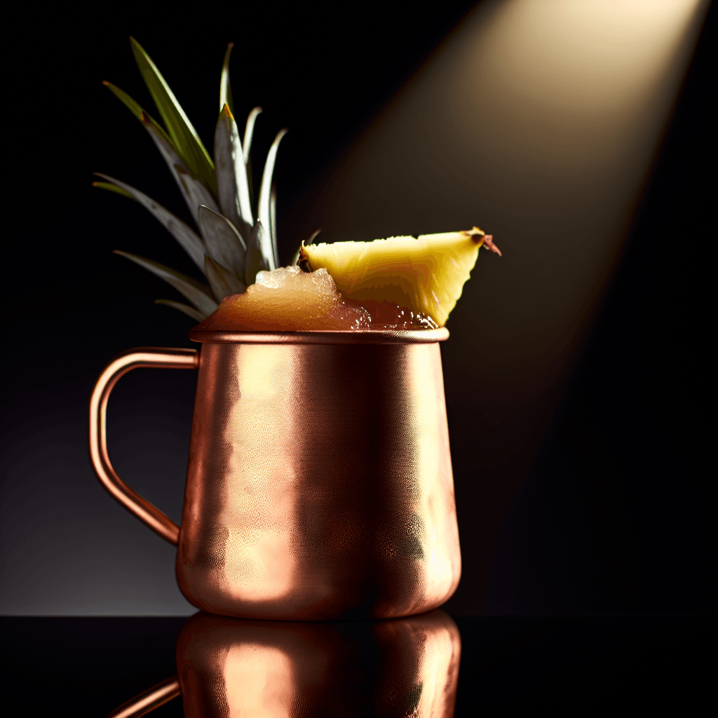 Frozen Pineapple Buck cocktail