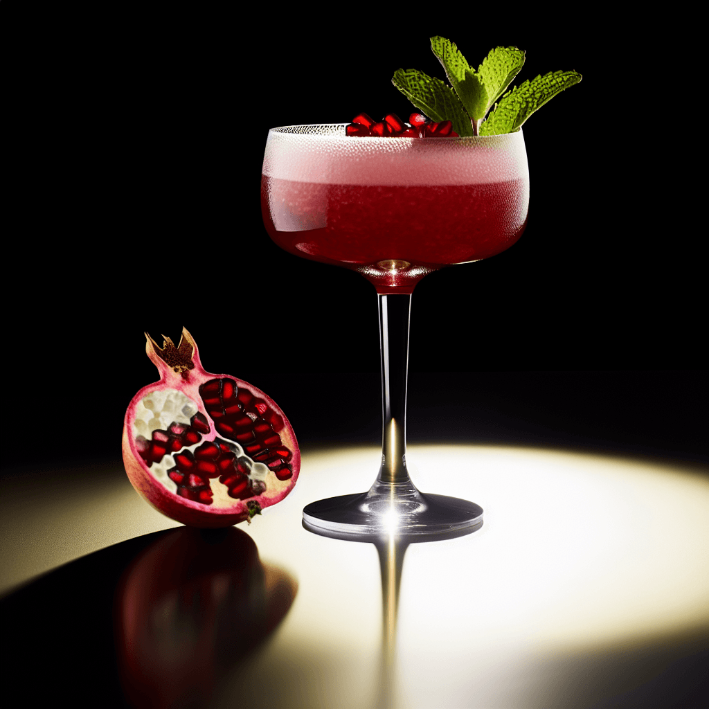 Frozen Pomegranate Shrub cocktail