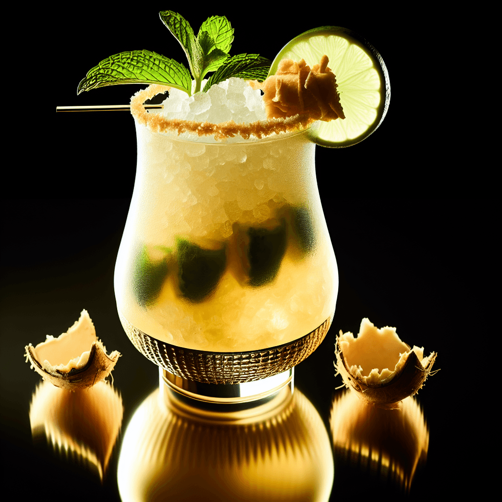 Frozen Soursop Swizzle cocktail