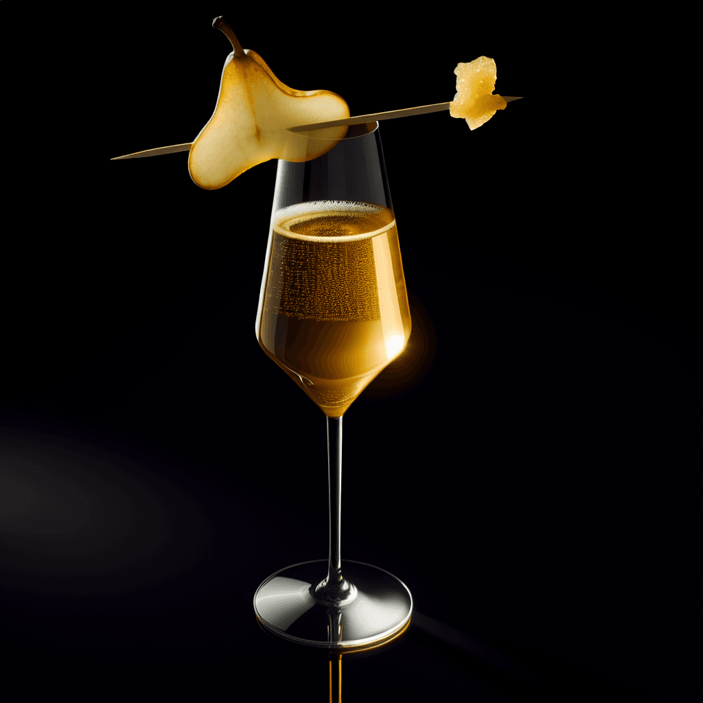 Gingered Pear Sparkler cocktail