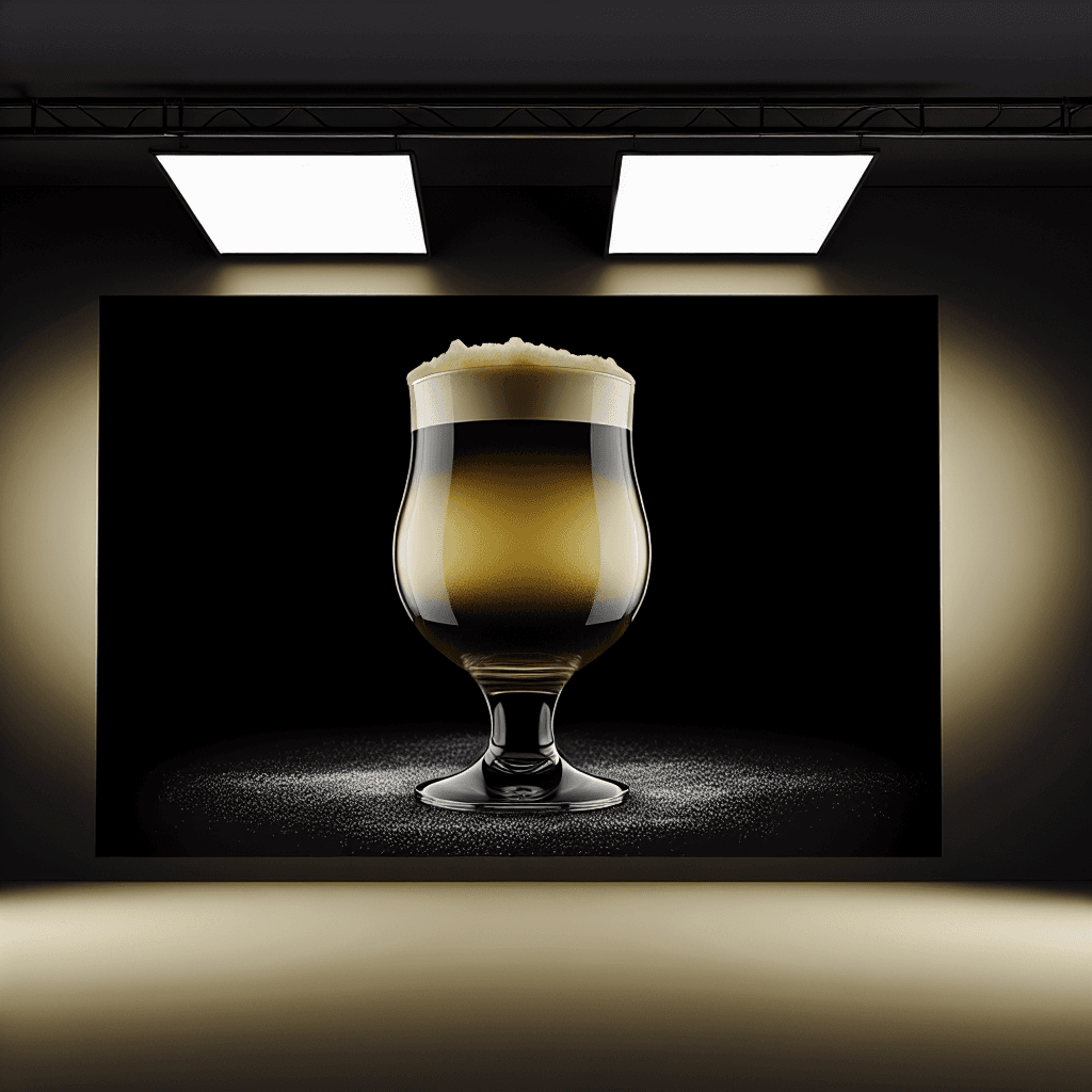 Irish Car Bomb cocktail served in a pint glass