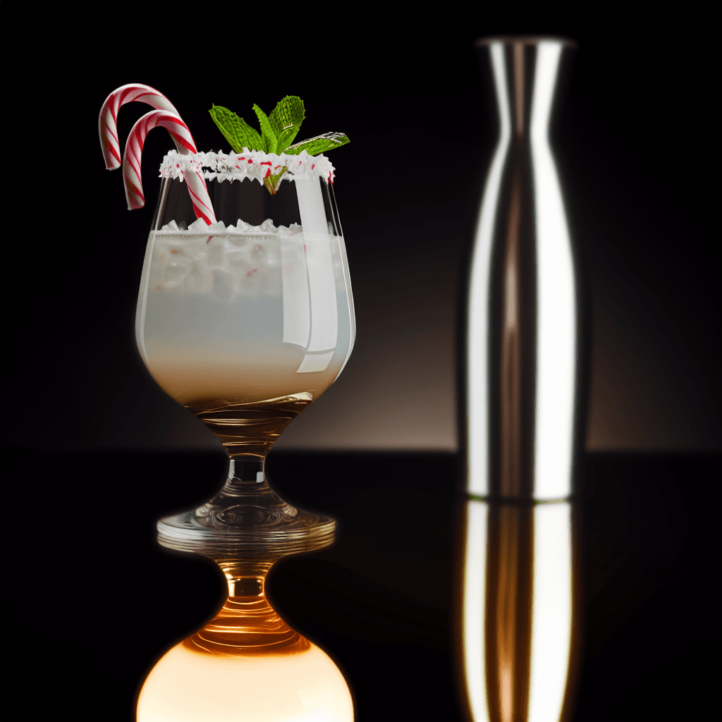 Peppermint White Russian cocktail