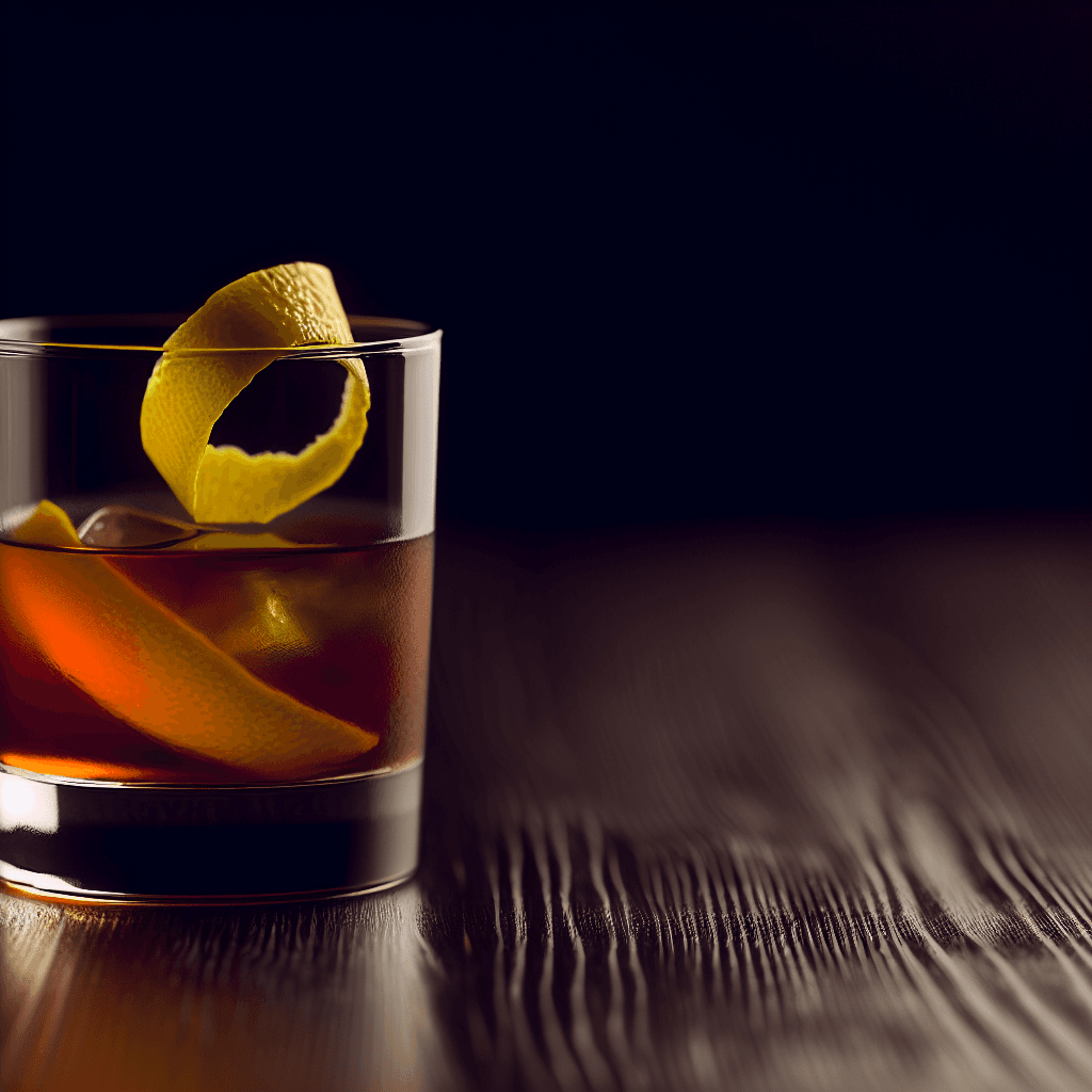 Sazerac cocktail served in a Rocks glass