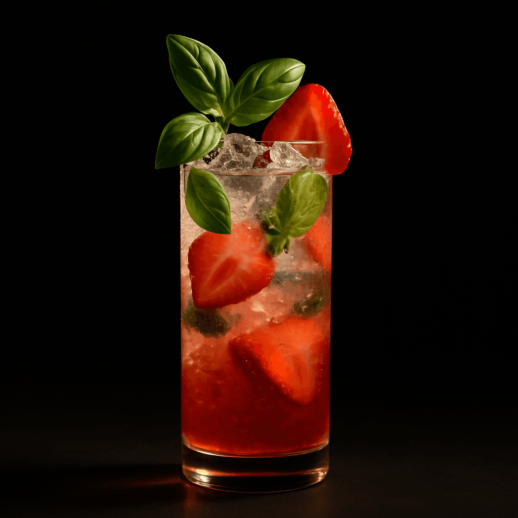 Strawberry Basil Mocktail cocktail