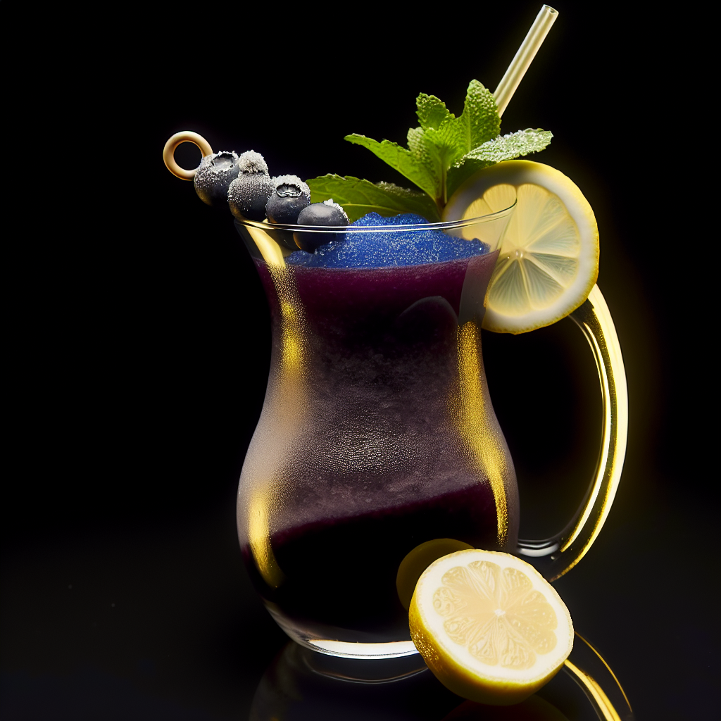Blueberry Lemonade Slushie Recipe | MixologyRecipe